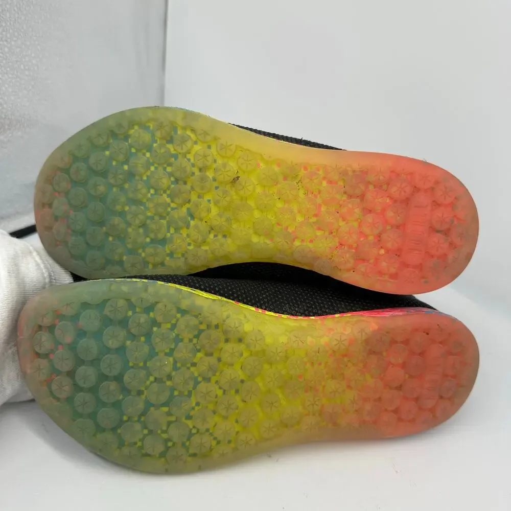 Nobull Gray Superfabric Outwork Rainbow Low Cut Trainer Sneaker Womens Size 7.5